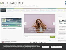 Tablet Screenshot of meinhaushalt.at